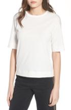 Women's Topshop Boutique Topstitch Tee Us (fits Like 0-2) - White