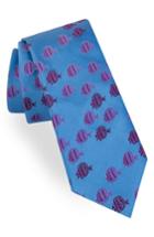 Men's Ted Baker London Fish Silk Tie, Size - Blue