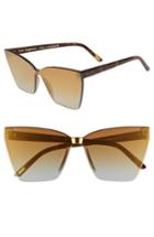Women's Diff Goldie 65mm Rimless Butterfly Sunglasses -