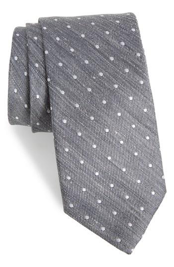 Men's Bonobos Dot Silk & Linen Tie