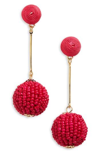 Women's Bp. Beaded Bauble Drop Earrings
