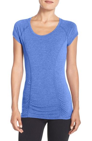 Women's Zella 'z 6' Ruched Tee - Blue