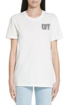 Women's Off-white Lips Casual Tee, Size - White