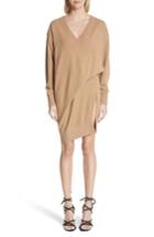 Women's Alexander Wang Asymmetrical Wool & Cashmere Blend Sweater Dress - Brown