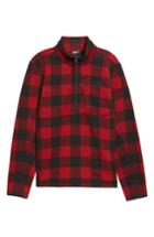 Men's The North Face Novelty Gordon Lyons Plaid Pullover, Size - Red