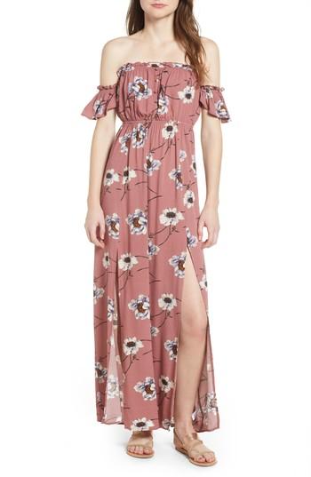 Women's Ten Sixty Sherman Off The Shoulder Maxi Dress - Pink