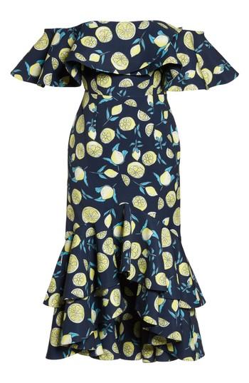 Women's Fame And Partners Sasha Off The Shoulder Dress - Blue