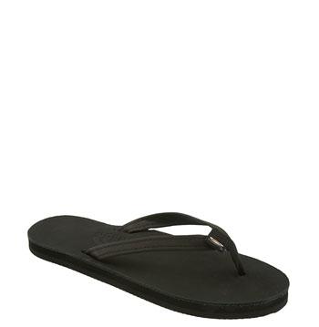 Women's Rainbow Narrow Strap Sandal - Black