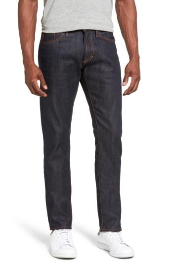 Men's Jean Shop Jim Slim Fit Raw Selvedge Jeans - Blue