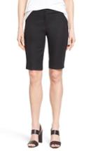 Women's Nic+zoe 'the Perfect' Stretch Woven Trouser Shorts - Black