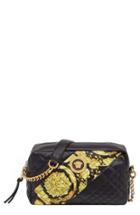 Versace Baroque Icon Quilted Leather Camera Bag - None