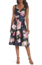 Women's Lela Rose Bridesmaid V-neck Crepe Mermaid Gown