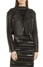 Women's Hugo Licaro Leather Moto Jacket - Black