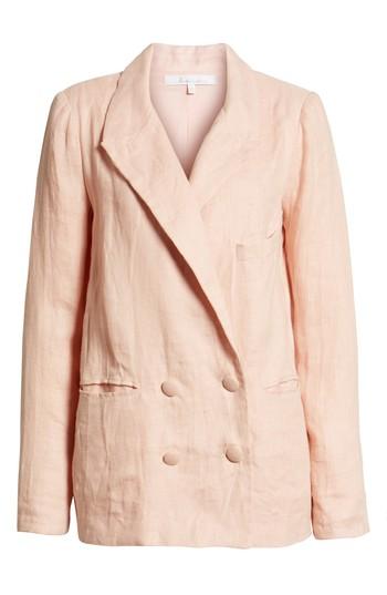 Women's Lovers + Friends Fanning Stripe Blazer - Pink