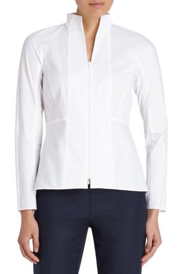 Women's Lafayette 148 New York Kerry Blouse - White