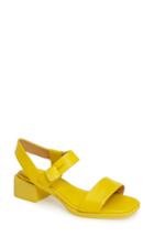 Women's Camper Kobo Slingback Square Toe Sandal Eu - Yellow