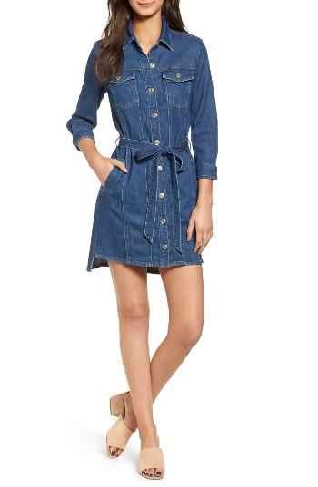 Women's 7 For All Mankind Trucker Shirtdress - Blue