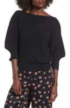 Women's J.o.a. Rib Knit Blouson Sweater