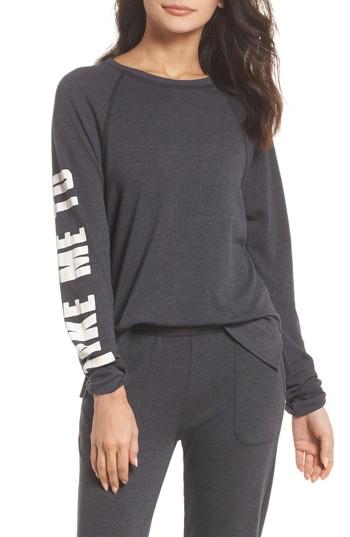 Women's Junk Food Take Me To Happy Hour Sweatshirt - Grey