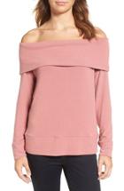 Women's Cupcakes And Cashmere 'brooklyn' Off The Shoulder Top - Pink