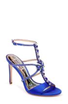 Women's Badgley Mischka Faye Ankle Strap Sandal M - Blue