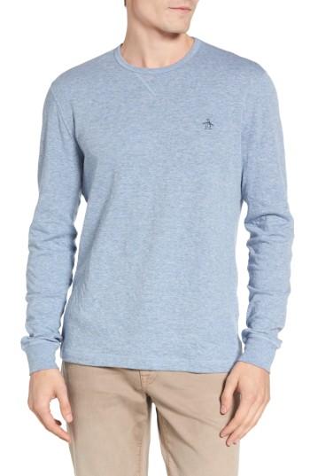 Men's Original Penguin Reversible Long Sleeve T-shirt - Blue
