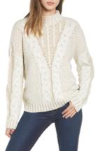 Women's Moon River Cable Sweater - Ivory