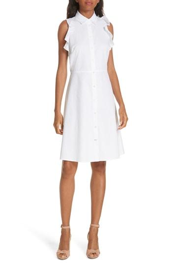 Women's Kate Spade New York Ruffle Cotton Poplin Dress
