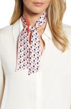 Women's Tory Burch Heart Star Silk Necktie, Size - Orange