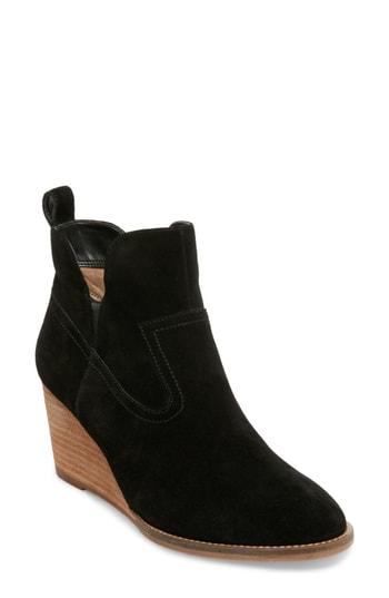 Women's Blondo Irving Waterproof Wedge Bootie M - Black