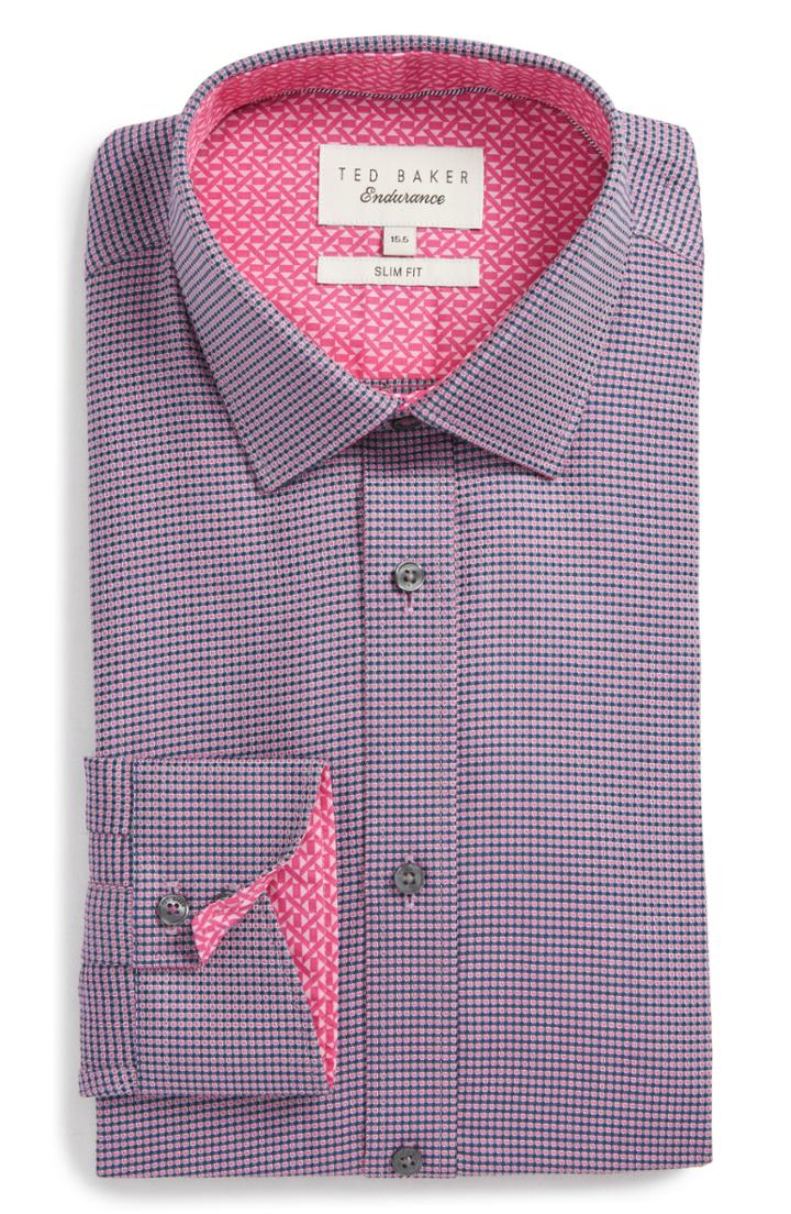 Men's Ted Baker London Endurance Slim Fit Box Twill Dress Shirt