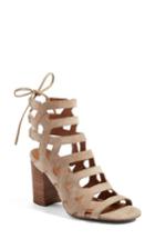 Women's Sarto By Franco Sarto Connie Block Heel Cage Sandal M - Beige