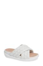 Women's Fitflop Loosh Luxe Slide Sandal M - White