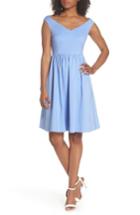 Women's French Connection Glass Fit & Flare Dress - Blue