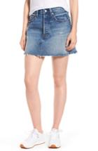Women's Levi's Distressed Denim Skirt - Blue