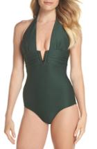 Women's Heidi Klein D-g Rectangle Underwire One-piece Swimsuit