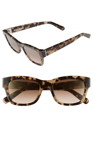 Women's Bobbi Brown 'the Ellie' 51mm Sunglasses - Khaki