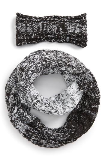 Women's The North Face Cable Ear Gear Earband & Scarf Set - Black