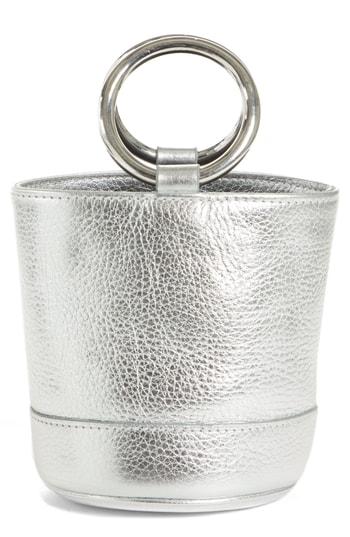 Simon Miller Bonsai 20 Pebbled Leather Bucket Bag - Metallic