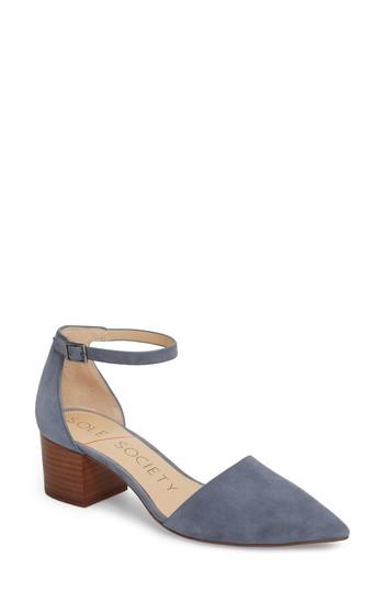 Women's Sole Society 'katarina' Block Heel Pump .5 M - Blue/green