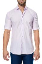 Men's Maceoo Fresh Stripe Print Sport Shirt (l) - Red