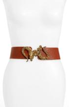 Women's Raina 'penelope - Dragon' Stretch Belt, Size - Cognac Brown