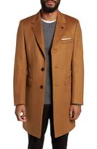 Men's Ted Baker London Endurance Wool & Cashmere Overcoat R - Beige