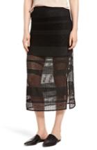 Women's Trouve Stripe Mesh Skirt