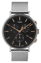 Men's Timex Fairfield Chronograph Mesh Strap Watch, 41mm