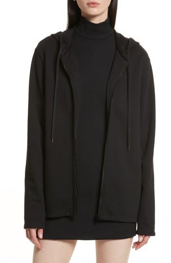 Women's Helmut Lang Re-edition Stud Collar Hoodie