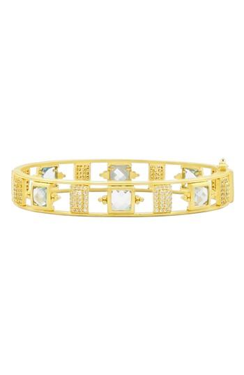 Women's Freida Rothmna Ocean Azure Hinge Bangle