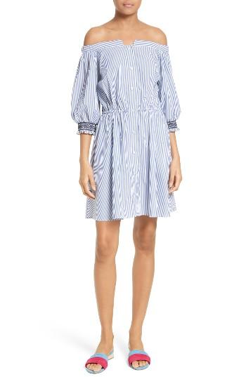 Women's Tanya Taylor Brittany Menswear Stripe Dress