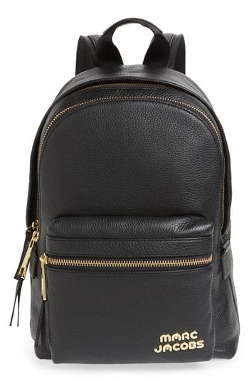 Marc Jacobs Medium Trek Leather Backpack - Black
