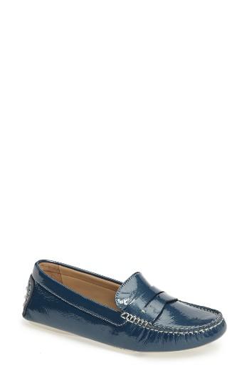 Women's Johnston & Murphy 'maggie' Penny Loafer N - Blue